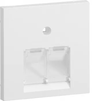 HAGER GZUAE2A9016 Central Plate UAE 2-Gang Polar White