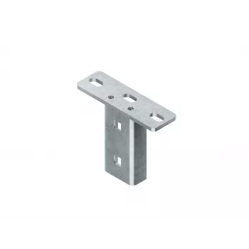 Niedax KU 4530 F Screw Head Plate for U-Profile, Hot-Dip Galvanized Steel, incl. Accessories