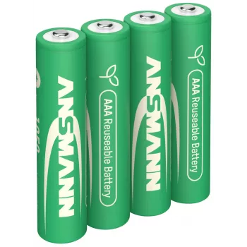 ANSMANN 4 batteries type 1050 Micro AAA 1.2 V NiMH rechargeable (1321-0025)