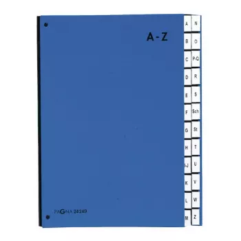 PAGNA Desk File 24 Compartments A4 Cardboard Blue Portrait 340 mm 35 mm