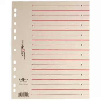 PAGNA 100 Divider Sheets Easy Rip A4 Beige