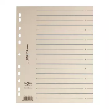 Pagna 100 Easy Rip Divider Sheets A4 Beige