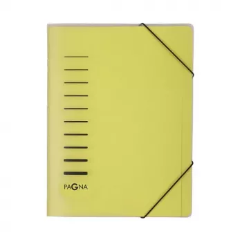 PAGNA File Folder 6 Compartments Yellow A4