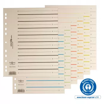 PAGNA Divider Sheets A4 Cardboard Beige 100 Pieces Unpunched 180 g/m² 44063-09