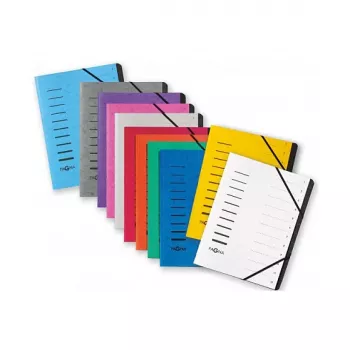 Pagna 40059-10 File Folder 12 Compartments 1–12, A4, Aubergine