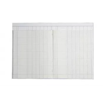 KOENIG & EBHARDT Columnar Pad A4 6 Columns 32 Rows 80 Pages Stapled Green Ruling