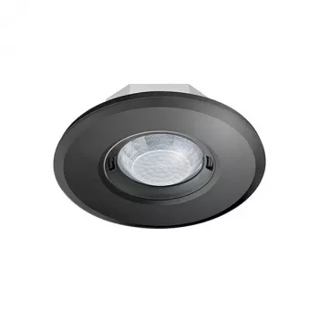 ESYLUX PD-FLAT 360i/8 RB Flush-Mounted Motion Detector, Black, 360°, 8 m Range