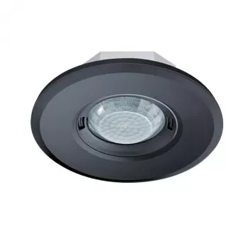 ESYLUX MD-FLAT 360i/8 ROUND BLACK Ceiling PIR Motion Detector 360° 8m Presence 24m Motion