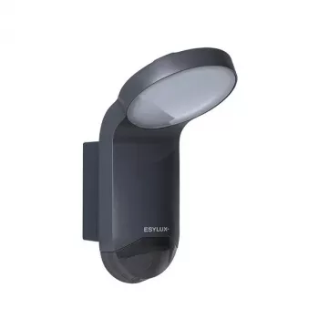 ESYLUX WILMA WL 100 OP LED Floodlight 1000lm 4000K IP65 Graphite with PIR Motion Sensor