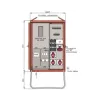 Walther-Werke distribution cabinet WAV0170R1 44kVA meter panel 2 RCDs type B 9 MCBs 4