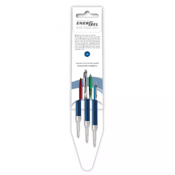 Pentel 3 EnerGel Gel Pen Refills Blue 0.7 mm