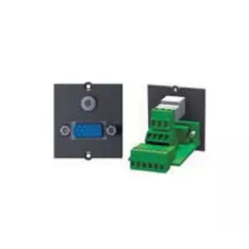 Bachmann Modular Faceplate Snap-In - HD-15 VGA Socket Black