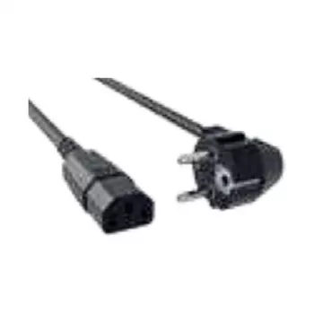 Bachmann H05VV-F 3G1.5 Power Cable CEE 7/7 to C13, 1.5 m, Black