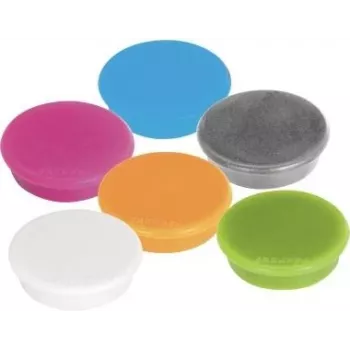 FRANKEN MagFun Magnets Assorted Colours 10-Pack 32mm Disc Ferrite