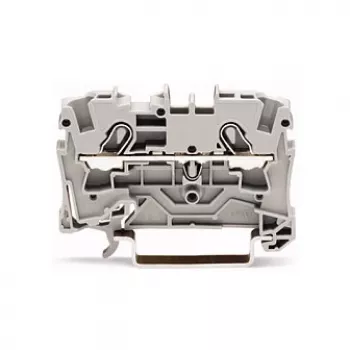 WAGO 2004-1201 Through Terminal Block, 2-Conductor, 800 V, 32 A, Grey, 6.2 mm Width, CAGE CLAMP