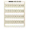 WAGO 209-502 Marker Strips - White - 5 mm Pitch - 10 Markers