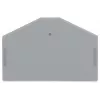 WAGO 280-312 End and Intermediate Plate, Grey, 2.5 mm², 50 mm x 36.5 mm, 2.8 g