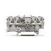 WAGO 2002-1401 Through Terminal Block, 4-Conductor, 2.5 mm², Push-in CAGE CLAMP, 800 V, Grey