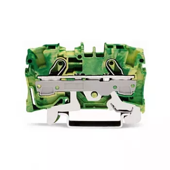 WAGO 2006-1207 2-Conductor Ground Terminal Block, 6 mm²