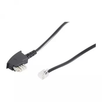 ShiverPeaks S-Impuls Telephone Cable - TAE-N (S) to RJ-11 (2-pole) - 3 m - White