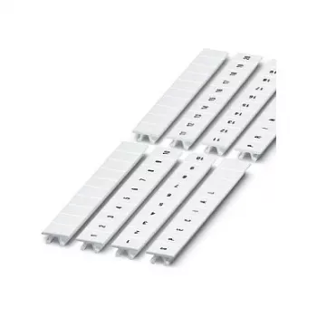 Phoenix Contact ZBF 8 Terminal Block Marker Strips White 10 Sections 8 mm