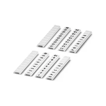 Phoenix Contact ZBF 4 flat terminal marker strips, white, 4 mm, numbers 1-10, 10 pieces (0808626:0001)