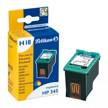 Pelikan Ink Cartridge for HP C8766EE (HP 343) - Tri-Colour, Standard Yield