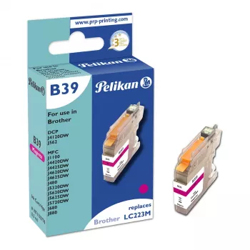 Pelikan Compatible Ink Cartridge for Brother LC223M Magenta 10ml 550 Pages