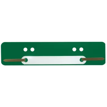 Wekre 100 File Fasteners Green Plastic