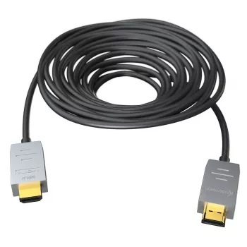 Kindermann HDMI 2.0 AOC Cable 20m (Plug to Plug) - Active Optical HDMI Cable - Black