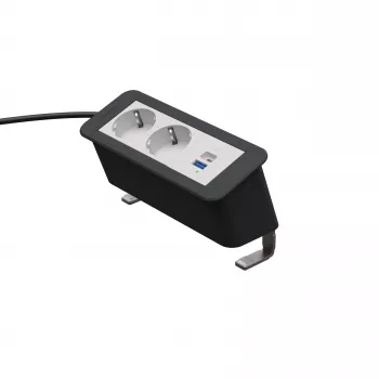 Kindermann CP Office Desk 3-Way 2x Power 1x USB PD (7550000132)