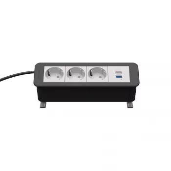 Kindermann CP Office Desk 4-Fold 3x Socket 1x USB PD