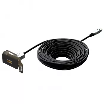 Kindermann Konnect Design HDMI AOC 15 m Anthracite - Cable - Digital/Display/Video - Fibre Optic
