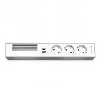 Kindermann 6-Fold Module Carrier with 3 Sockets and USB Charging Function (7449001333)
