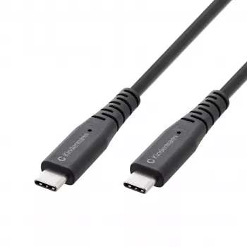 Kindermann USB 4.0 Cable 2m USB-C to USB-C - Data/Video/Charging Cable - Black