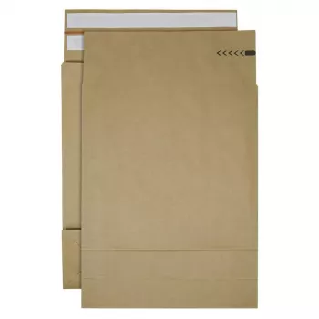 Bong e-Green Gusseted Mailing Bags Approx. DIN C3 Without Window Brown with 12.0 cm Gusset 200 Pieces