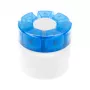 First Aid Only Pill Box with Tablet Splitter Blue White