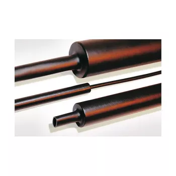 HellermannTyton radiation-crosslinked polyolefin heat shrink tubing, 12/3 mm, black, 1 m (TREDUX-MA47-12/3 PO-X BK 6)
