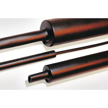 HellermannTyton MA47 heat shrink tubing 4:1 12 mm to 3 mm black 1 m 120 pieces