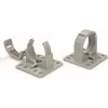 HellermannTyton CTCC-IWS37-MB65-PA66/6HIRHS-GY 20 Corrugated Tube Clip, Grey, 37mm, Screw Mounting, PA66, 20-Pack