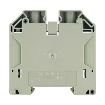 Weidmüller Feed-Through Terminal WDU 50N, Screw Connection, 50 mm², 1000 V, 150 A, Dark Beige