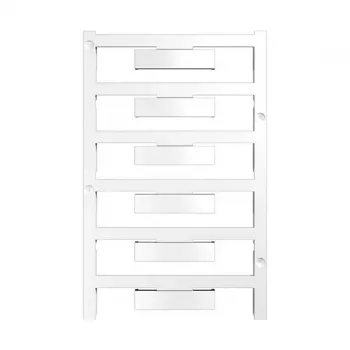 Weidmüller WAD 8 MC NE WS Terminal Marker Card - 48 Pieces - Polyamide - White - -40 to 100 °C - V2