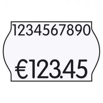 K-D Hermann Price Labelling Labels White 18 Rolls