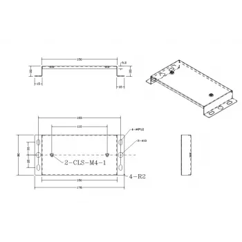 ALLNET Wall Mount Bracket for bintec elmeg DECT Station, White (WM-BINTEC)