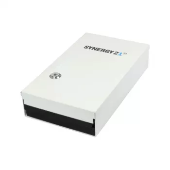 SYNERGY21 Fibre Optic Wall Distribution Box Mini (Surface-Mounted), for LC/SC, B150/H265/T55mm, without Couplers/Splice Cassette, White