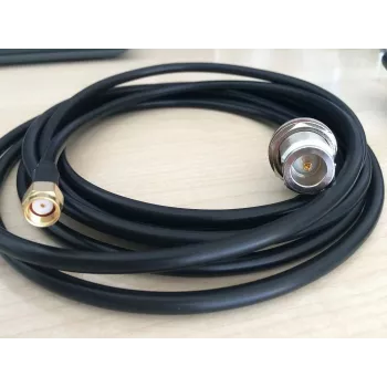 ALLNET ANT-CAB-RSMA-N-f-30-P LMR-195 Antenna Cable R-SMA Plug to N-Type Socket 30 cm
