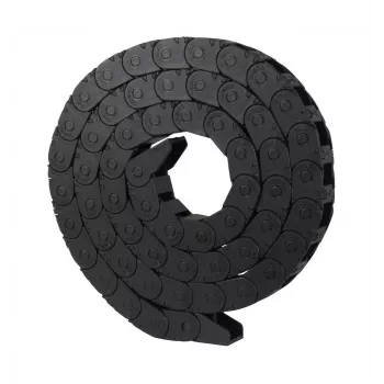 ALLNET 4duino 3D Towlines Cable Drag Chain 10mm x 10mm Inner Dimension, 1m, Black, Quick Release (ALLTow12mm)