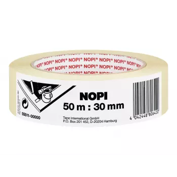 Tesa NOPI Precision Masking Tape 50m x 30mm Yellow/Cream