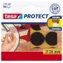 Tesa Protect felt glides - round - brown - 26 mm - 9 pieces