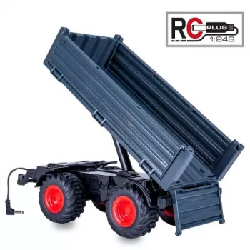 Jamara Tipping Trailer Anthracite for RC Tractor MB-trac 1000 1:24S (423265)